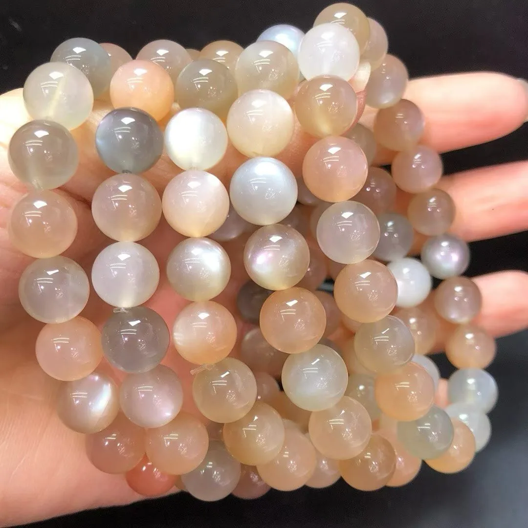 Metal element stone — Rainbow Moonstone