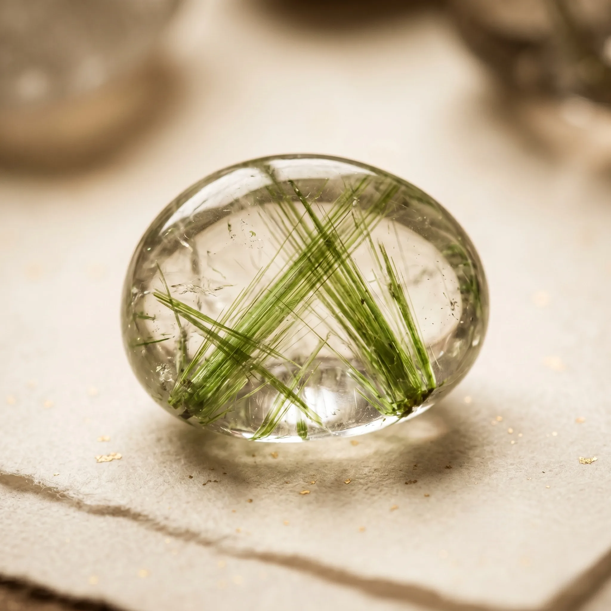 Green Rutilated Quartz