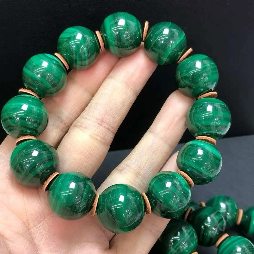 Wood element stone — Malachite
